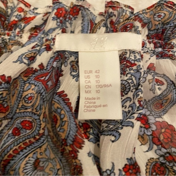 H&m paisley print sheer top - Picture 6 of 6